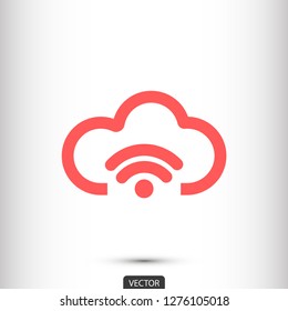 cloud vector icon 10 eps