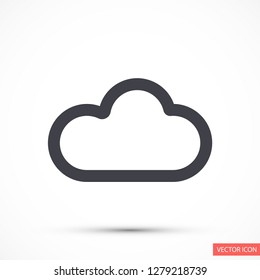 cloud vector icon 10 eps