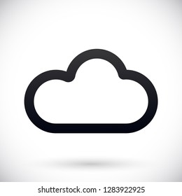 cloud vector icon 10 eps