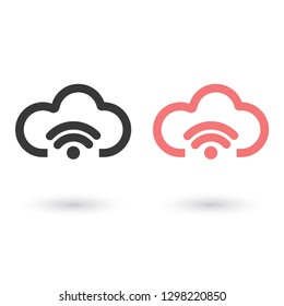 cloud vector icon 10 eps