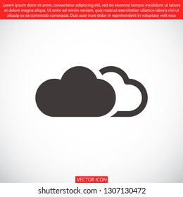 cloud vector icon 10 eps