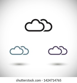 cloud vector icon 10 eps