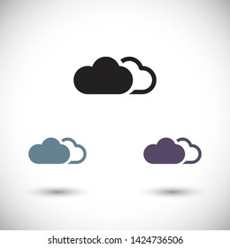 cloud vector icon 10 eps , Lorem ipsum Flat design