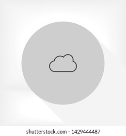 cloud vector icon 10 eps , Lorem ipsum Flat design