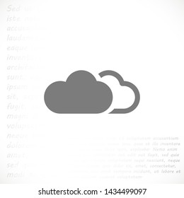 cloud vector icon 10 eps , Lorem ipsum Flat design