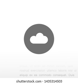 cloud vector icon 10 eps , Lorem ipsum Flat design