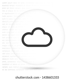 cloud vector icon 10 eps , Lorem ipsum Flat design