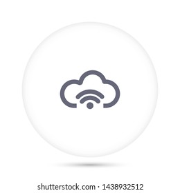 cloud vector icon 10 eps, Flat design