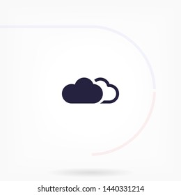 cloud vector icon 10 eps , Lorem ipsum Flat design