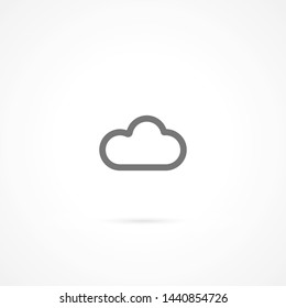 cloud vector icon 10 eps , Lorem ipsum Flat design