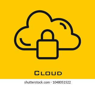 Cloud vector icon