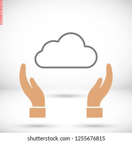 Cloud  vector icon