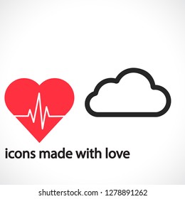 Cloud  vector icon