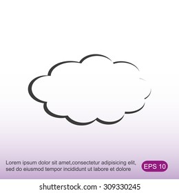 Cloud vector icon