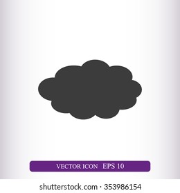 Cloud vector icon