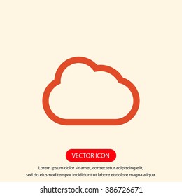 cloud vector icon