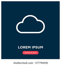 Cloud vector icon