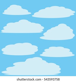 Cloud vector & icon background
