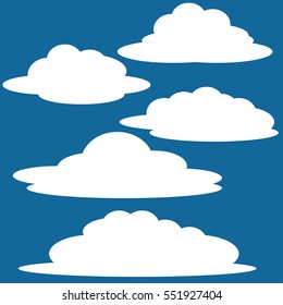 Cloud vector & icon background