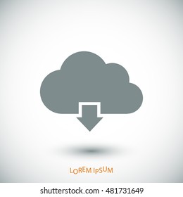 cloud vector icon vector best flat icon  EPS