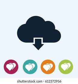 cloud vector icon vector best flat icon  EPS