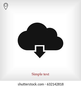 cloud vector icon vector best flat icon  EPS