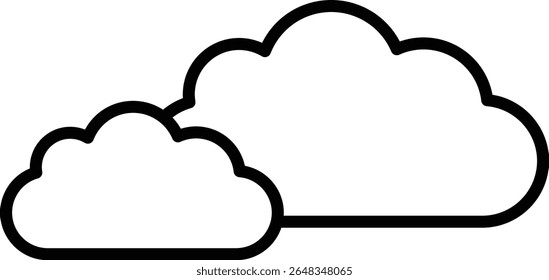 Cloud vector icon. Can be used for printing, mobile and web applications.