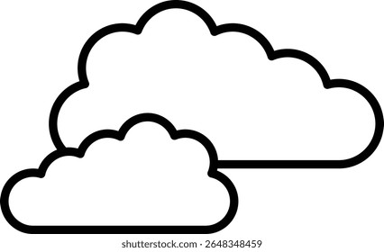 Cloud vector icon. Can be used for printing, mobile and web applications.