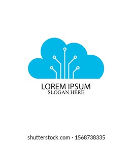 cloud vector icon design template
