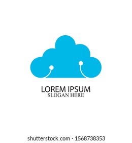 cloud vector icon design template
