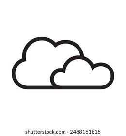 Plantilla de diseño de íconos de Vector de nube