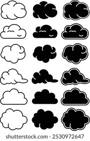 Ícone de vetor de nuvem: descubra ícones de vetor de nuvem de alta qualidade perfeitos para seus projetos de design. Este ícone simboliza a tecnologia de armazenamento em nuvem, a conectividade digital e a inovação.