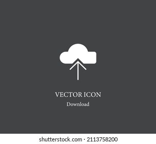 Cloud vector icon. Editable stroke. Symbol in Line Art Style for Design, Presentation, Website or Apps Elements, Logo. Pixel vector graphics - Vector