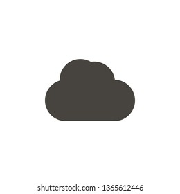Cloud vector icon. Element of interface for mobile concept and web apps illustration. Thin glyph icon for website design and development, app development. Vector icon