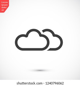 CLOUD VECTOR ICON EPS 10