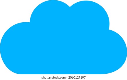 Cloud vector icon. A flat illustration design of Cloud icon on a white background.