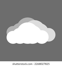 Cloud vector icon. Heavenly body cloud vector. Weather vector. Rain icon.