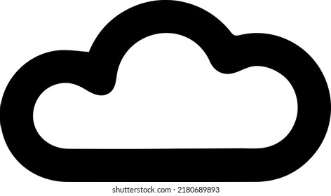 cloud vector icon illustration on white background
