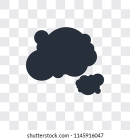 Cloud vector icon isolated on transparent background, Cloud logo concept