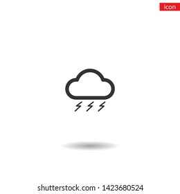 cloud Vector icon . Lorem Ipsum Illustration design