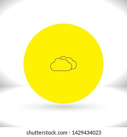 cloud Vector icon . Lorem Ipsum Illustration design