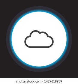 cloud Vector icon . Lorem Ipsum Illustration design