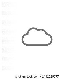 cloud Vector icon . Lorem Ipsum Illustration design