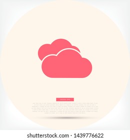 Cloud Vector icon . Lorem Ipsum Illustration design