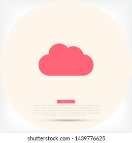 cloud Vector icon . Lorem Ipsum Illustration design