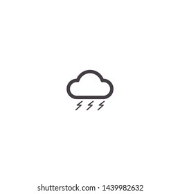 cloud Vector icon . Lorem Ipsum Illustration design