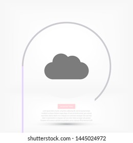 cloud Vector icon . Lorem Ipsum Illustration design