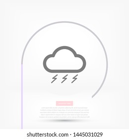 cloud Vector icon . Lorem Ipsum Illustration design