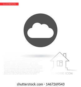 cloud Vector icon . Lorem Ipsum Illustration design