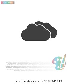 cloud Vector icon . Lorem Ipsum Illustration design